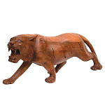 Статуэтка в виде тигра из дерева суар Predator варинант исполнения - 1 | Loft Concept во Владивостоке