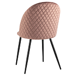 Мягкий стул в велюре пыльно-розового цвета Miruna Chair варинант исполнения - 4 | Loft Concept во Владивостоке