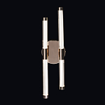 Бра с круглым основанием золотого цвета и двумя вертикальными плафонами Hex Scaffold варинант исполнения - 2 | Loft Concept во Владивостоке