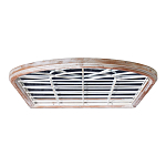 Зеркало-окно настенное в венецианском стиле с деревянной рамой бежевого цвета Venetian Smooth варинант исполнения - 3 | Loft Concept во Владивостоке