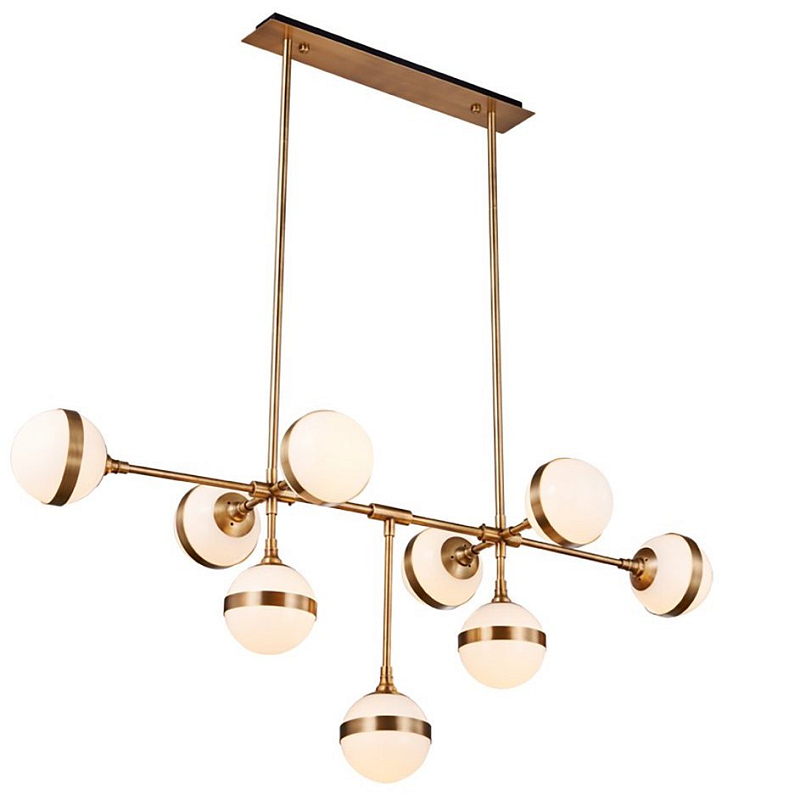 Люстра Peggy Guggen Chandelier Large Brass Белый Латунь Люстра Peggy Guggen Chandelier Large Brass Белый Латунь во Владивостоке | Loft Concept