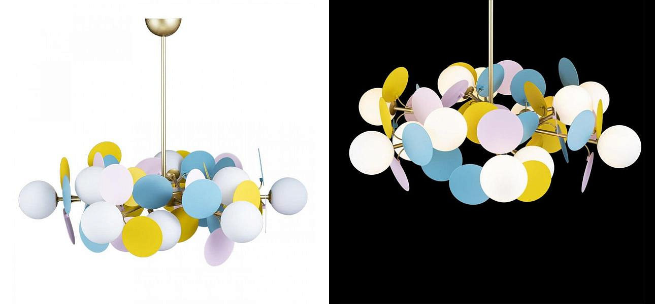 Люстра MATISSE Chandelier multicolor 12 ламп Люстра MATISSE Chandelier multicolor 12 ламп - Loft-Concept во Владивостоке