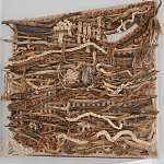 Большая Абстрактное Панно из веток и нитей Dryad Wall Art варинант исполнения - 1 | Loft Concept во Владивостоке