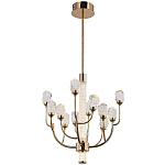 Люстра с декором в виде кристаллов из хрусталя Kenneth Crystal Stone Chandelier 12 варинант исполнения - 2 | Loft Concept во Владивостоке
