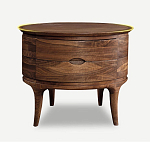 Прикроватный столик из дерева с 2-мя ящиками Moon Walnut Furniture варинант исполнения - 6 | Loft Concept во Владивостоке