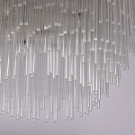 Люстра круглая с прозрачными стеклянными трубками Nembus варинант исполнения - 6 | Loft Concept во Владивостоке