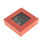 Зеркало карманное двухстороннее круглое из натурального камня Серафинит в подарочной упаковке Silver Stone Mirrors варинант исполнения - 4 | Loft Concept во Владивостоке