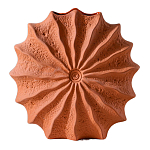 Ваза керамическая в виде круглой терракотовой морской раковины Galapagos варинант исполнения - 1 | Loft Concept во Владивостоке