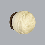 Настенно-потолочный светильник с плафоном в форме шара из алебастра Cryptocrystalline Stone варинант исполнения - 3 | Loft Concept во Владивостоке