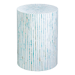 Столик с инкрустацией с перламутровым узором Dominic Blue варинант исполнения - 1 | Loft Concept во Владивостоке