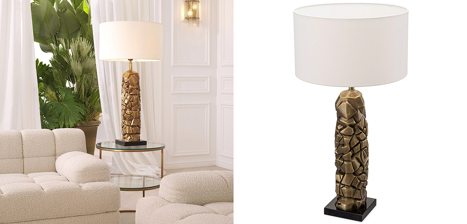 Настольная лампа Eichholtz Table Lamp The Rock Настольная лампа Eichholtz Table Lamp The Rock - Loft-Concept во Владивостоке