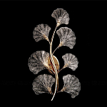 Бра в виде золотистой ветви с прозрачными листьями Andrea Wall Lamp варинант исполнения - 3 | Loft Concept во Владивостоке