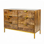 Комод с выдвижными ящиками и фактурным фасадом Termite варинант исполнения - 3 | Loft Concept во Владивостоке