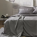 Плед из шерсти мериноса серого цвета 130×180 см Gray Waves варинант исполнения - 7 | Loft Concept во Владивостоке