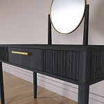 Туалетный Стол с зеркалом Primo Черный дуб варинант исполнения - 5 | Loft Concept во Владивостоке