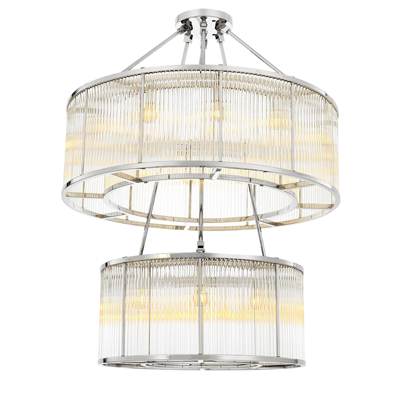 Люстра Chandelier Bernardi Nickel Никель Прозрачный во Владивостоке | Loft Concept 