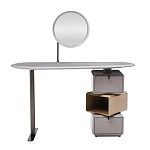 Консоль с зеркалом и  3-мя вращающимися ящиками Eloida варинант исполнения - 1 | Loft Concept во Владивостоке