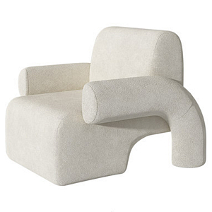 Кресло Odom White Boucle Armchair