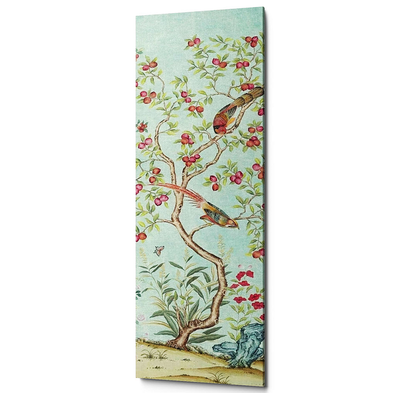 Постер Blue Chinoiserie 2 Голубой пастельный Постер Blue Chinoiserie 2 Голубой пастельный во Владивостоке | Loft Concept