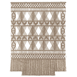 Панно на стену плетеное Макраме бежевый цвет  варинант исполнения - 13 | Loft Concept во Владивостоке