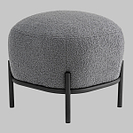 Пуф Стоун букле Fluffy темно-серый варинант исполнения - 1 | Loft Concept во Владивостоке