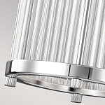 Подвесной светильник цвета хром с рифленым стеклянным цилиндрическим плафоном в современном стиле Feiss варинант исполнения - 6 | Loft Concept во Владивостоке