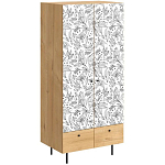 Шкаф с принтом Floral notes варинант исполнения - 1 | Loft Concept во Владивостоке