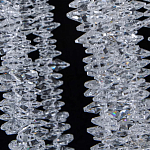 Люстра многоярусная с каркасом из металла и прозрачными подвесками FAIRYTREE Light варинант исполнения - 7 | Loft Concept во Владивостоке