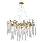 Люстра подвесная с прозрачными подвесками в форме капель Droplet Chandelier варинант исполнения - 3 | Loft Concept во Владивостоке