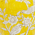 Настольная лампа желтая с изображением белых птиц Flight Among Acacia варинант исполнения - 6 | Loft Concept во Владивостоке