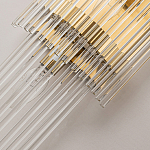 Бра с золотистым основанием и прозрачными трубками Nembus варинант исполнения - 3 | Loft Concept во Владивостоке