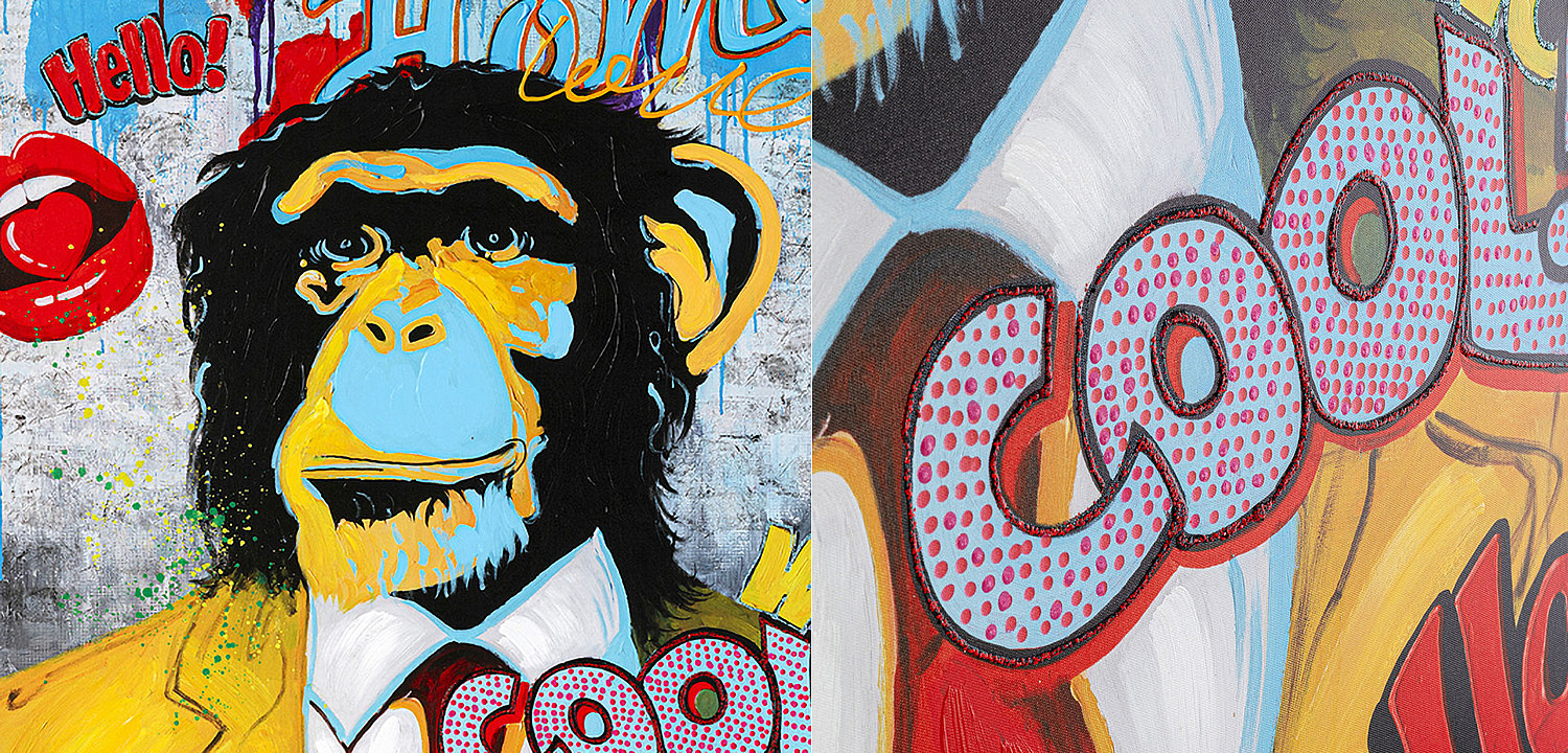 Картина Monkey multicolor Картина Monkey multicolor - Loft-Concept во Владивостоке