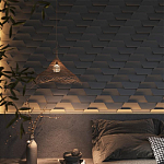 Гипсовая 3D Панель FIN варинант исполнения - 1 | Loft Concept во Владивостоке