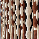 Дизайнерский Декор на стену с кисточками из хлопковых нитей wall panel Thread brushes варинант исполнения - 2 | Loft Concept во Владивостоке