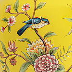 Настольная лампа желтая с изображением птиц Slip Away варинант исполнения - 6 | Loft Concept во Владивостоке