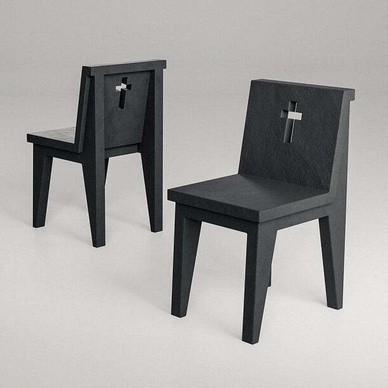 Стул «Maria» Черный Белый во Владивостоке | Loft Concept 