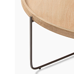 Журнальный стол с круглой деревянной столешницей Urban Style Space варинант исполнения - 1 | Loft Concept во Владивостоке