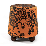 Пуф Wakonda Terracotta Tiger Mountain с Круглыми ножками  варинант исполнения - 4 | Loft Concept во Владивостоке