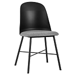 Стул из прочного пластика на металлическом основании Anora Black варинант исполнения - 1 | Loft Concept во Владивостоке