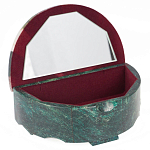 Шкатулка с мозаикой из натурального камня змеевик Stone Casket варинант исполнения - 2 | Loft Concept во Владивостоке