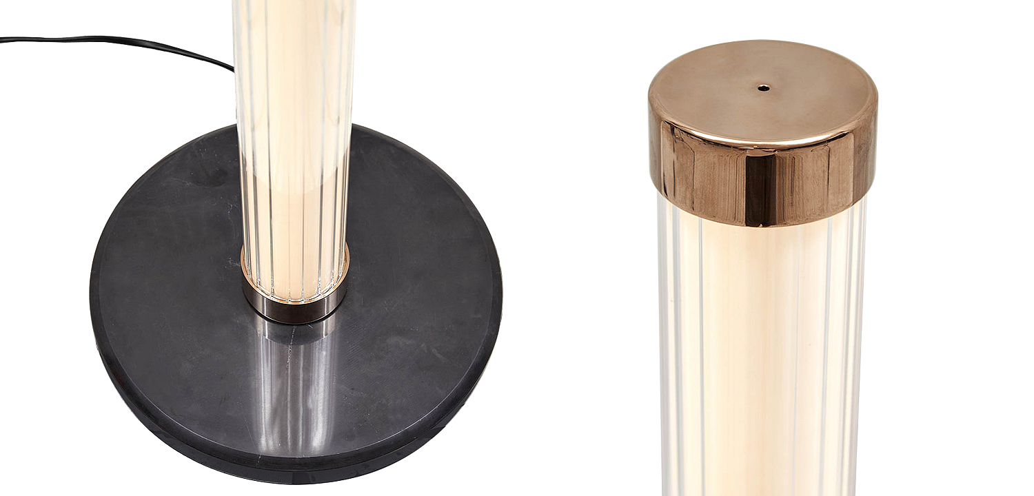 Дизайнерский торшер CANVAS GLASS TUBE FLOOR LAMP Дизайнерский торшер CANVAS GLASS TUBE FLOOR LAMP - Loft-Concept во Владивостоке