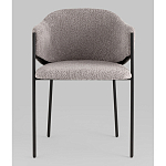 Стул Brace букле серый варинант исполнения - 4 | Loft Concept во Владивостоке