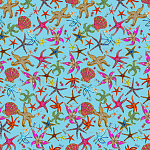 Stiletto Sideboard Blue nautical print варинант исполнения - 1 | Loft Concept во Владивостоке