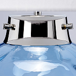 Настольная лампа с шарообразным прозрачным основанием из цветного переработанного стекла и белым цилиндрическим абажуром Elstead Lighting варинант исполнения - 8 | Loft Concept во Владивостоке