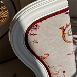 Кресло из массива бука бежевое с растительным орнаментом Raffael Beige Floral Armchair варинант исполнения - 4 | Loft Concept во Владивостоке