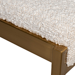 Стул барный букле бежевый с каркасом цвета матовое золото Tactility варинант исполнения - 3 | Loft Concept во Владивостоке