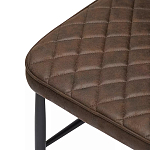 Стул с темно-коричневой обивкой из экокожи Benderson варинант исполнения - 6 | Loft Concept во Владивостоке