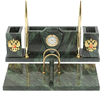 Настольный письменный набор из змеевика с подставкой под календарь Successful Leader варинант исполнения - 1 | Loft Concept во Владивостоке