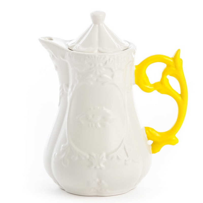 Заварочный чайник Seletti I-Teapot Yellow Белый Желтый Заварочный чайник Seletti I-Teapot Yellow Белый Желтый во Владивостоке | Loft Concept