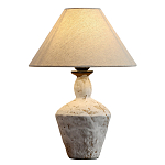 Настольная лампа с керамическим фактурным основанием и тканевым абажуром Eastern Tale варинант исполнения - 1 | Loft Concept во Владивостоке